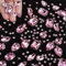 186 Stück Strasssteine Zum Aufnähen, Schmucksteine Diamant, Glas Kristall Strass, Strasssteine Kleidung, Deko Diamanten, Handgenähtes Diamant-Zubehör für DIY-Kleidung, Brautschuhe, Zubehör (Rosa)