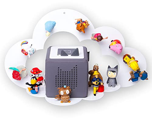 moin minis Wolke Weiß für Toniebox magnetisches Regal kompatibel mit 25 Tonie Figuren und Tonie Box Wolkenregal für Kinder Hörfiguren Tonies Magnetregal Kinderzimmermöbel