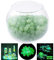 500Pcs Piedras Luminosas Piedras Luminosas de Colores Piedras Decorativas Guijarros Luminosos Piedras de Jardín para Caminos,Acuarios,Plantas en Maceta (Verde Claro)