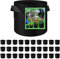 30 Pack Vegetable Grow Bags, Gardening Plant Growing Bags Breathable Non-woven Fabric Plant Pots with Handles Indoor & Outdoor Grow Containers for Vegetable/Flower/Plant/Fruits, 3 Gallon(Black)
