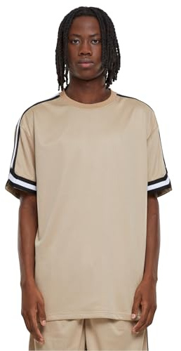 Urban Classics Herren Oversized Stripes Mesh Tee