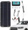 EsEico Mantenitore Caricabatteria Solare per Auto, 20W 12V/24V | Kit di Ricarica Pannello Solare per Auto, Moto, Camion, Trattore, Motoslitta