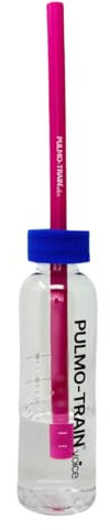 PULMO-TRAIN Voice Silikonschlauch Set für Stimmtraining in verschiedenen Farben - Schlauch und Halterung - ohne Flasche - geeignet für Sprech-, Gesangstraining und Sprecherziehung (pink, 1 Set)