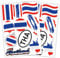 Finest Folia 2er Set DIN A4 Länderaufkleber Fahne Aufkleber Länderfahne Flagge für Auto Motorrad Sticker Länderflagge selbstklebend wetterfest R217 (57 Thailand)