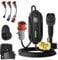 dé Mobile Wallbox/Ladestation 11kW [3-phasig|7m|6-16A] mit Traveller Adapter Set, Ladekabel CEE 16A auf Typ 2 und EV Ladegerät für Model Y/3, ID.3/4/5, MG4, EX30, e-up, e-tron, Zoe und andere EV