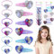 Prinzessin Haarspangen Mädchen Haarschmuck Set- Niedlich Haarclips mit Elastische Haarring Cartoon Kinder Haarschleifen Haarnadeln Hair Clip Accessoires Geschenke für Mädchen Baby