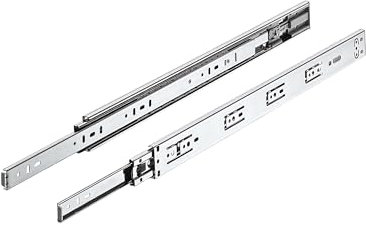 Gedotec Schubladenschiene | 1 Paar | Matrix Runner | BB S30 | Vollauszug | 45/500 mm | Stahl verzinkt | Push-to-Open | 30 kg | Schubladenauszug | Auszugsschienen | Schubladen Schienensystem