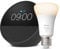 Echo Spot | Negro + Philips Hue - Bombilla led inteligente, casquillo E27, Compatible con Alexa - Kit de inicio de Hogar digital