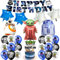 27 Stück Cartoon Geburtstagsdeko Folienballon Set, Cute Kindergeburtstag Deko, Cartoon Luftballons Geburtstag Dekoration Set für Kinder Jungen Mädchen Star Krieg Themenpartys Dekorationen
