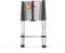 3.8M Portable Stainless Steel Telescopic Ladder,Multi-Purpose Extendable Ladder with Stabiliser, Max. Load 150kg