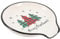 DECHOUS Christmas Themed Spoon Rest Ceramic Kitchen Utensil Holder for Stove Top Dining Multifunctional Marble Spoon Rest for Cooking Snacks Elegant Christmas Kitchen Decor