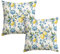 Artoid Mode Zitrone Blumen Sommer Kissenbezüge 2er Set, 45x45 cm Saisonnal Frühling Zierkissenbezug Cushion Cover Couch Wohnzimmer Deko