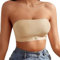 Mayoii Seamless Strapless Bras for Women, Stretchy Non-Slip Tube Bra, Invisible Strapless Bandeau Bra (UK, Alpha, M, Regular, Regular, White)