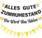 Ruhestand Deko Girlande für Frau Männer - 53 Stück Schwarz Gold Rente Dekoration Alles Gute Zum Ruhestand Banners Glitzer Herz, Wimpel für Lustige Pension Abschied Partyzubehör