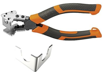 Watreketal Rechtwinklige Zange, 90 Grad, Gummistreifen, Schere, ergonomischer Griff, bequemer Griff, V-Zange für Fensterdichtung