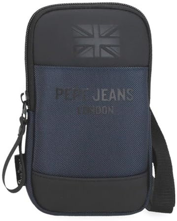 Pepe Jeans Bromley Umhängetasche klein, blau, 10,5 x 18 x 2 cm, Polyester von Joumma Bags, blau, Talla única, Kleine Umhängetasche