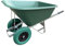 Agri Barrow Wheel Barrow 200 Litre Plastic Wheelbarrow with Puncture Proof Twin Slim Tyres, Green – Ideal for Equestrians, Farmers, Gardeners, Stable Yards, and Heavy-Duty Use