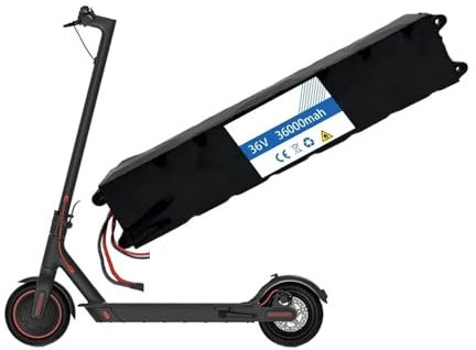 IOLKHFK 36000 mAh, 500 W, wiederaufladbarer Hochleistungs-Lithium-Akku for Fahrräder, Roller, Elektrofahrzeuge mit BMS-Platine, kompatibel mit dem Elektroroller Mijia M365(XT30+JST Male Plug)