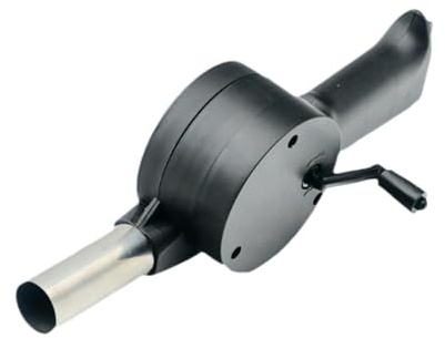 getuse Tragbarer Grillventilator für den Außenbereich, manuelles Gebläse, Handkurbel, Mini-Ventilator für Camping, Wandern, Grill, Kamin, Picknick