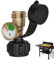 Bvizyelck Jauge de Réservoir de Propane | Jauge à Code Couleur pour Réservoir de Gaz | Mesure De Gaz Pour Cylindres 2-18kg Cuisinière Chauffage Brûleur Grillades Barbecue Terrasse Camping