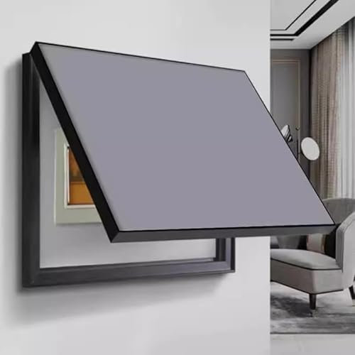 GXLBDK Meter Vertical Distribution Box, Indoor Distribution Box Decorative Paint, Meter Box Decorative Frame, Suitable for Living Room, Bedroom, Kitchen(Size:40x30cm/15 * 11.8ft flip-top,Color:Gray)