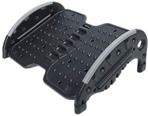 Fußstütze Schreibtisch - Höhenverstellbare Fußbank, Verstellbare Schreibtisch-Fußstütze | Ergonomischer Fußablage, Rutschfeste Fußablage mit Massage Funktion für Zuhause, Büro (Schwarz)