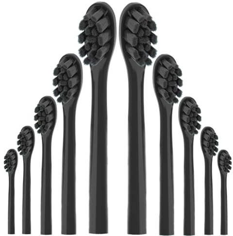 10 Pcs Kompatibel mit Wondersmile Elektrische Zahnbürste Schallzahnbürste Ersatz Zahnbürste Köpfe Bürstenköpfe Ersatzbürsten Aufsteckbürsten Ersatzbürstenkopfe