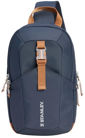STANLEY Vitalize Crossbody Bag Hydration Bladder with Hydration Compartment with Zip Adjustable Strap Multiple Storage Compartments Sustainable Recycled Fabric Twilight