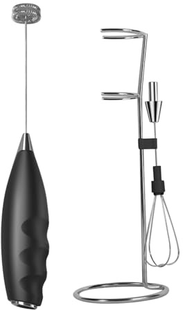 Agitador eléctrico, batidora manual para café, vaporera portátil, generador automático de espuma para leche, inalámbrico para camping, horneado, batido de proteínas, café frío, bebidas A