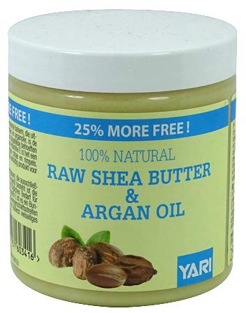 Yari 100% Raw Natural Shea But ter & Argan Oil 250ml