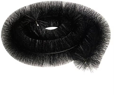 4 x Hedgehog Gutter Brush Guard 100mm Black 4m Clean Leaf & Debris Free 16m