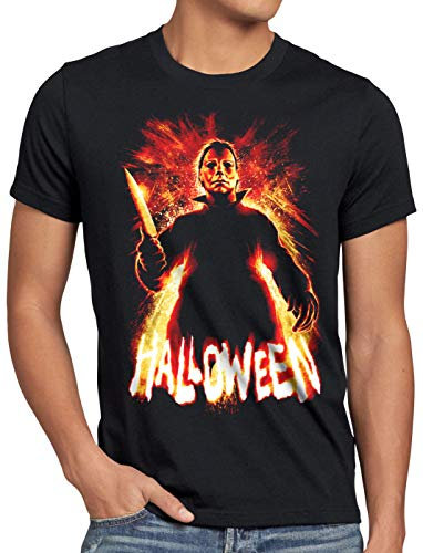 style3 Halloween Herren T-Shirt Michael Horror Myers, Größe:L