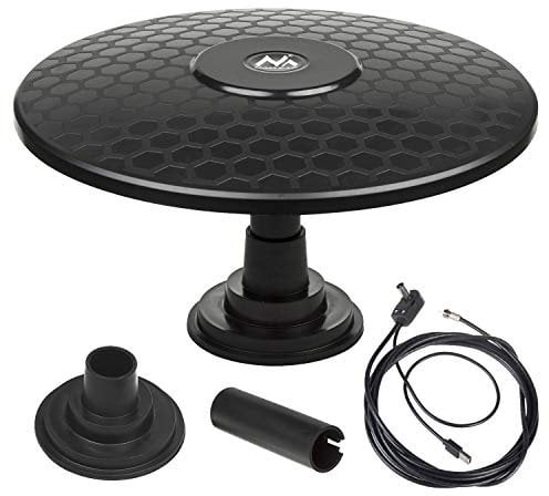 Maclean MCTV-945 Omnidirektionale Antenne Multidirektionale Außenantenne Aktive Fernseher-Antenne DVB-T2 HEVC (Magnet - USB)