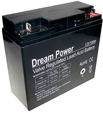 Dream Power Batterie AGM Gel Maintenance Free 12V 18Ah