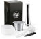 nespressoCapsule Rechargeable en acier inoxydable, Réutilisable Capsule pernespresso, pinceau + Cuillère (Capsula+Tamper+Powder Filling Aid)