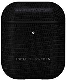 IDEAL OF SWEDEN Airpod Hülle, schützende kabellose Ohrhörer Schutzhülle für AirPods, Kratzfeste und in schönen Farben Protective Texturierte Hülle für AirPods Gen 1 und Airpods Gen 2 (Eagle Black)