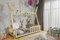 Kinderbett Luki Hausbett mit Lattenrost 80x160cm oder 80x180cm Bettenhaus Bett (80x180cm, Kiefer)