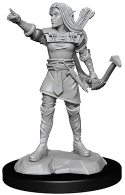 D&D Nolzurs Unpainted Miniature W13: Elf Ranger Female