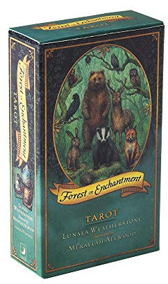 78 Blätter Orakelkarten Tarot, Angelkarten, GOTTKARTEN, Fate PRODACTION Card SetsFür Freundliche Party Board Spiel, englische Version,Forest of Enchantment Tarot