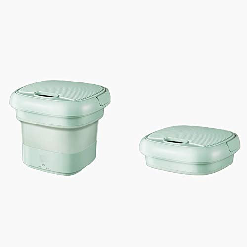 Mini lavadora Lavadora portátil Esterilización de ozono ultrasónico Mini lavadora MINT MINT Folding lavadora para lavar ropa de bebé, dormitorio de apartamento, viajes, regalo para un amigo o familia