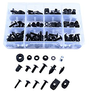 avdb-moto Kit Viti Viteria Carena M5, M6 compatibile con YAMAHA TMAX T-MAX 500 2001-2007, TMAX T-MAX 500 2008-2011 (Nero)
