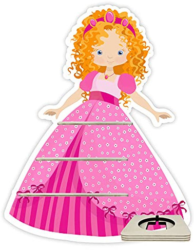 Farbklecks-Collection Musikboxregal Prinzessin - passend für Toniebox - Regal mit Platz für 20-25 Figuren