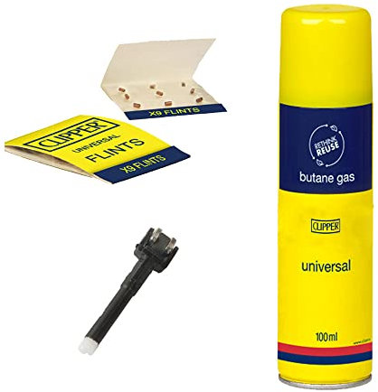 Clipper ReLife Set 1: Feuersteine, Clipper Gas + 1x Flintsystem