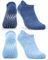 Occulto Damen & Herren Yoga Socken 2-4er Pack (Modell: Mady) 2 Paare | Navy-Blau 35-38