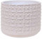 Nordring Maceta Cross - Macetero decorativo redondo para flores e plantas para interiores S (10 cm ø), blanco, Cerámica