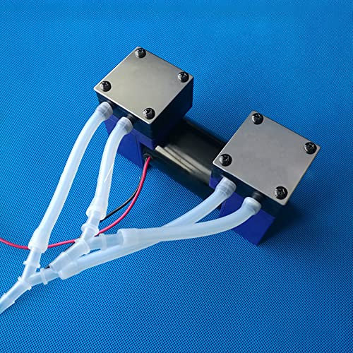 Mikro Vakuumpumpe, Mini Doppelkopf Membranpumpe, Elektrische Pumpe, Leise Kleine Medizinische Luftpumpe 25W 15L/MIN (24V)