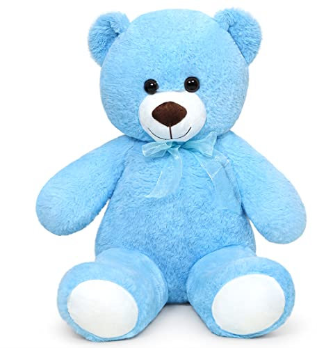 SNOWOLF orsacchiotto peluche Morbido simpatico orso bambola giocattolo animale regalo per i bambini ragazzi ragazze compleanno Natale San Valentino (60m, blu)