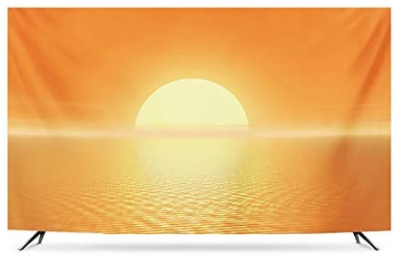 RAFCAR Cubierta Antipolvo para TV, 40 Pulgadas Cubierta de TV Interior Protector de Pantalla de TV Art para TV Plana Curvada, Smart TV (Color:E)