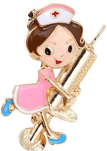 Niedliche Krankenschwester Brosche Pins Frauen Modeschmuck Arzt Krankenschwester Student Geschenk Anstecknadeln Abzeichen Geschenk