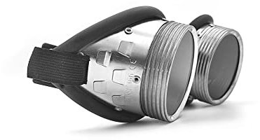 Baric Schutzbrille rund im Retrolook mit Schutzstufe DIN 14 Gläser Ø 50 mm